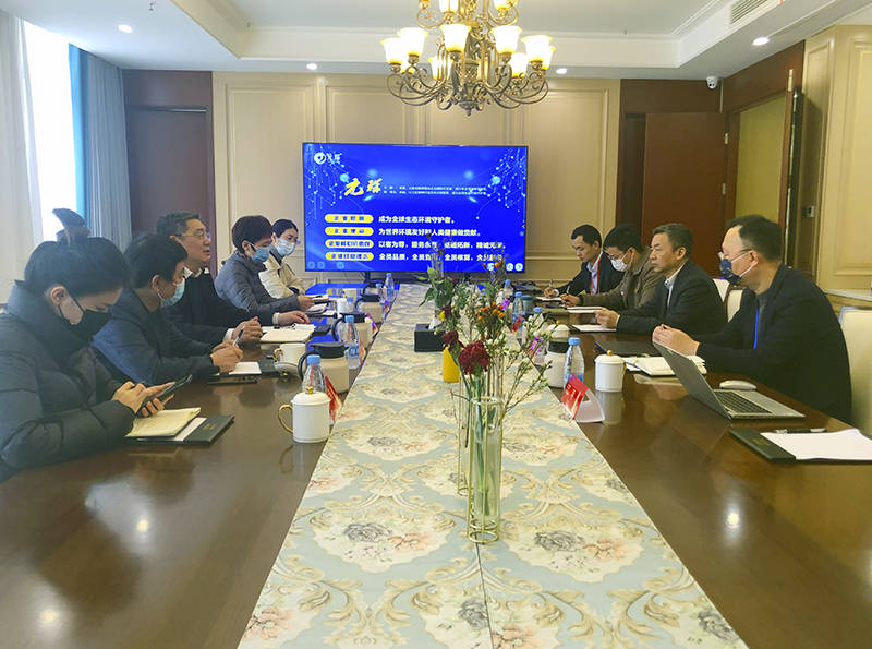  安徽省纺织行业协会到金沙检测线路js69科技调研走访 